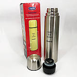 Термокружка з вакуумною ізоляцією MAGIO, Якісний сімейний термос, Термос металевий NE-23, фото 3