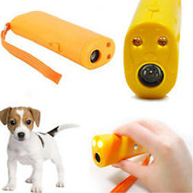 Ультразвуковий відлякувач собак із ліхтариком та режимом дресирування компактний та портативний для безпеки домашніх тварин