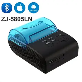 Чековий принтер для мобільних пристроїв термопринтер Bluetooth акумулятор 58 мм Zjiang ZJ-5805DD