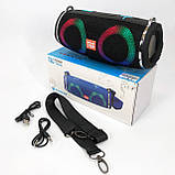 Колонка на акумуляторі маленька TG642, Bluetooth колонка з led підсвічуванням Стерео переносна ZW-85, фото 2