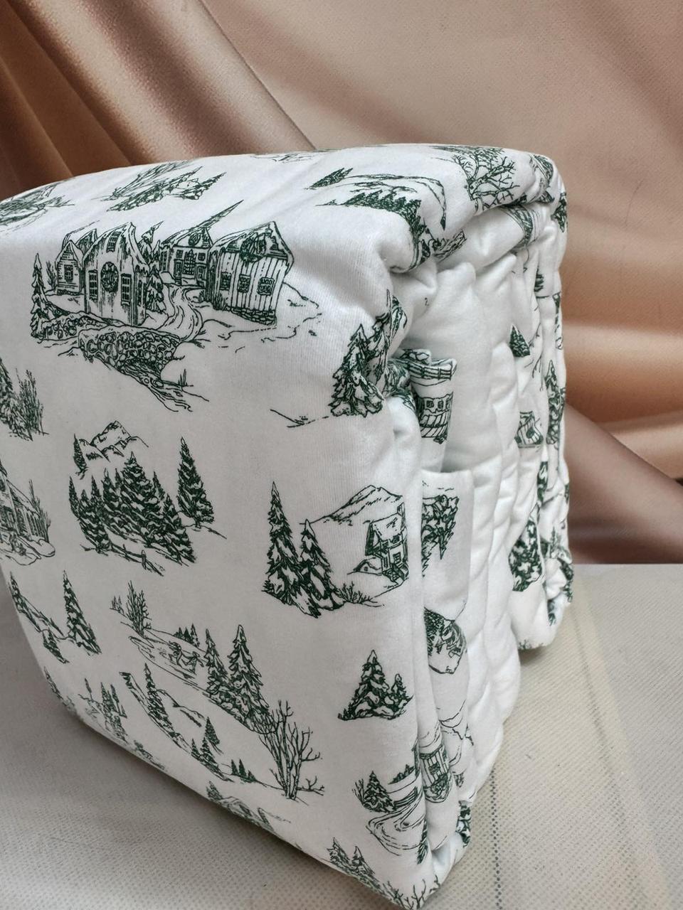 Постільна білизна фланелева байкова Cotton Collection євро розмір Holly, фото 1