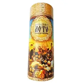 Настільна гра Козацьке лото з дерев'яними барилами для всієї родини в тубусі комплект картки та барила