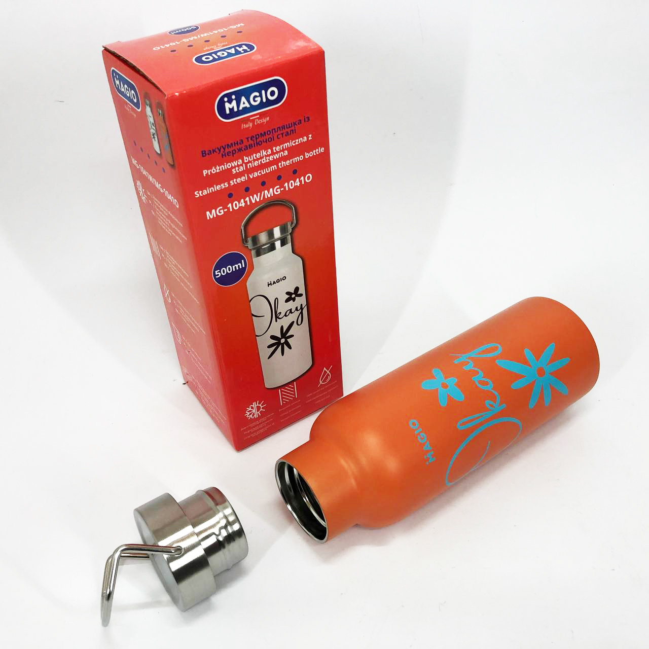 Термочашка для поїздок, Термос металевий, Термофляга для напоїв, Гарячий термос чаю Питний UI-36, фото 1