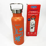 Термочашка для поїздок, Термос металевий, Термофляга для напоїв, Гарячий термос чаю Питний UI-36, фото 6