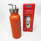 Термочашка для поїздок, Термос металевий, Термофляга для напоїв, Гарячий термос чаю Питний UI-36, фото 9