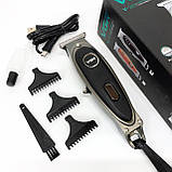 Бездротовий акумуляторний тример для стрижки волосся VGR V-263, Машинка для стрижки хороша WF-49, фото 4