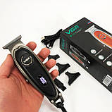 Бездротовий акумуляторний тример для стрижки волосся VGR V-263, Машинка для стрижки хороша WF-49, фото 6