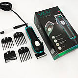 Багатофункціональний тример для стрижки волосся і тіла, Бездротова машинка для стрижки волосся TD-97, фото 4