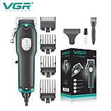 Багатофункціональний тример для стрижки волосся і тіла, Бездротова машинка для стрижки волосся TD-97, фото 7