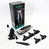 Класна машинка для стрижки волосся VGR V-093, Бездротовий акумуляторний тример для стрижки волосся JQ-95, фото 2