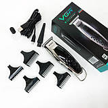 Класна машинка для стрижки волосся VGR V-093, Бездротовий акумуляторний тример для стрижки волосся JQ-95, фото 7