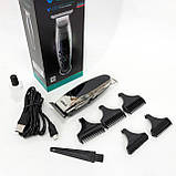 Класна машинка для стрижки волосся VGR V-093, Бездротовий акумуляторний тример для стрижки волосся JQ-95, фото 8