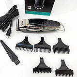 Класна машинка для стрижки волосся VGR V-093, Бездротовий акумуляторний тример для стрижки волосся JQ-95, фото 10