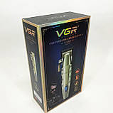 Професійна акумуляторна машинка Акумулятор VGR V-036, Хороші машинки для стрижки волосся для дому WP-27, фото 2