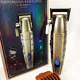 Професійна акумуляторна машинка Акумулятор VGR V-036, Хороші машинки для стрижки волосся для дому WP-27, фото 3