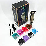 Професійна акумуляторна машинка Акумулятор VGR V-036, Хороші машинки для стрижки волосся для дому WP-27, фото 8