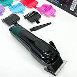 Машинка для стрижки волосся з регульованою довжиною VGR, Професійний бездротовий тример FN-78, фото 10