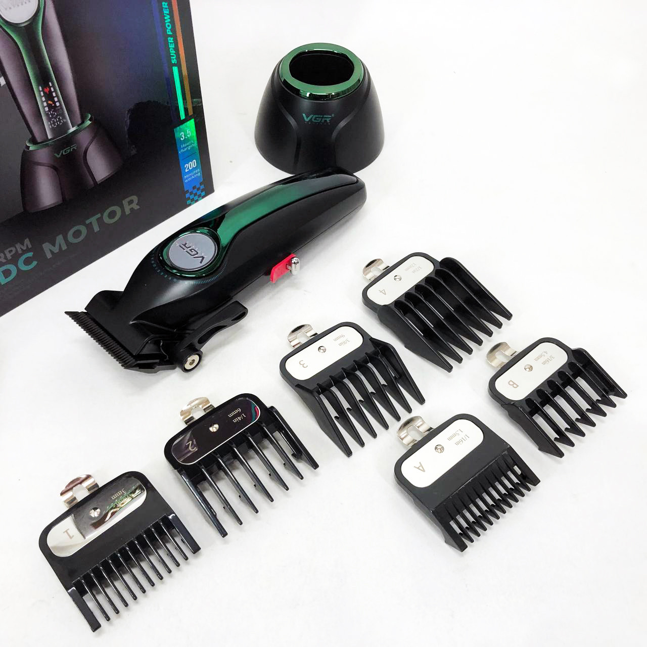 Машинка для різних стрижок акумуляторна, Машинка для стрижки з потужним акумулятором QU-58, фото 1