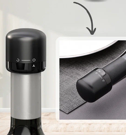 Багаторазова вакуумна пробка для вина стоппер герметична силіконова пластикова 18-19 мм для пляшок.