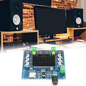 Підсилювач звуку стерео 2x100Вт з Bluetooth та MicroSD для акустичної системи TDA7498 клас D