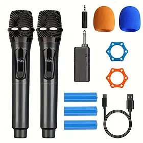 Караоке система з двома бездротовими мікрофонами для дому та вечірок з високою якістю звуку та простим підключенням G-Mark X220U