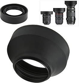 Бленда гумова 58 мм для фотокамер Canon Nikon Pentax аксесуар для об'єктива регульована довжина 3 17 26 42 мм