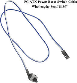 Кнопка живлення для системного блоку 50 см Power SW заміна для комп'ютера 2 pin роз'єм стандартний кабель