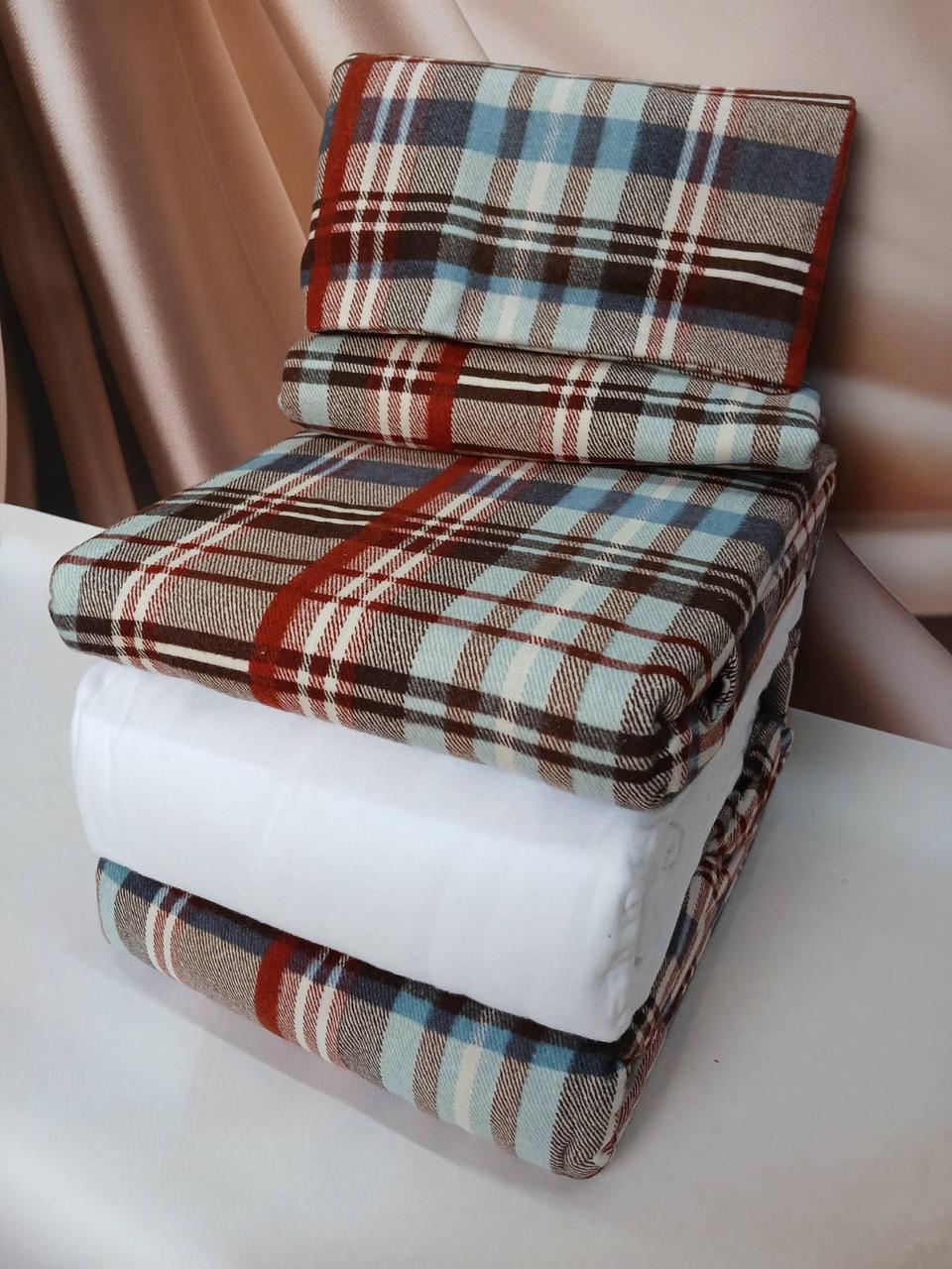 Постільна білизна фланелева байкова Cotton Collection євро розмір Cage, фото 1