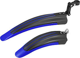 Комплект крил для велосипеда бризковики захист від бруду та води ударостійкий пластик для коліс 20-26 дюймів