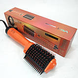 Стайлер-випрямляч для укладання та випрямлення волосся, Фен-щітка повітряний з насадками AL-76, фото 3