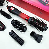 Фен гребінець для сушіння волосся, Стайлер автоматичний для завивки волосся, Фен з іонним дифузором YB-39, фото 2