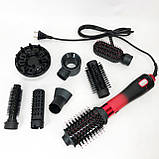 Фен-щітки стайлери, Фен для об'ємної укладки, Портативний фен для укладання волосся CW-18, фото 9