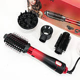 Фен-щітки стайлери, Фен для об'ємної укладки, Портативний фен для укладання волосся CW-18, фото 10