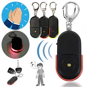 Брелок для пошуку ключів зі свистом та ліхтариком звуковим та світловим індикатором компактний та зручний у використанні