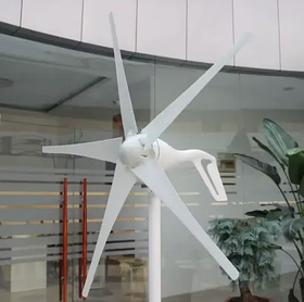 Вітрогенератор 400 Вт 24 В вітроелектростанція з контролером 5 лопатей 1.3 м для автономного електропостачання