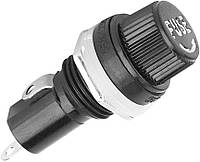 Держатель для предохранителей 5x20 мм 10 штук для монтажа в панели и печатные платы карболит латунь