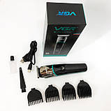 Машинка для стрижки волосся з різними насадками VGR, Акумуляторна машинка для стрижки YC-19, фото 5