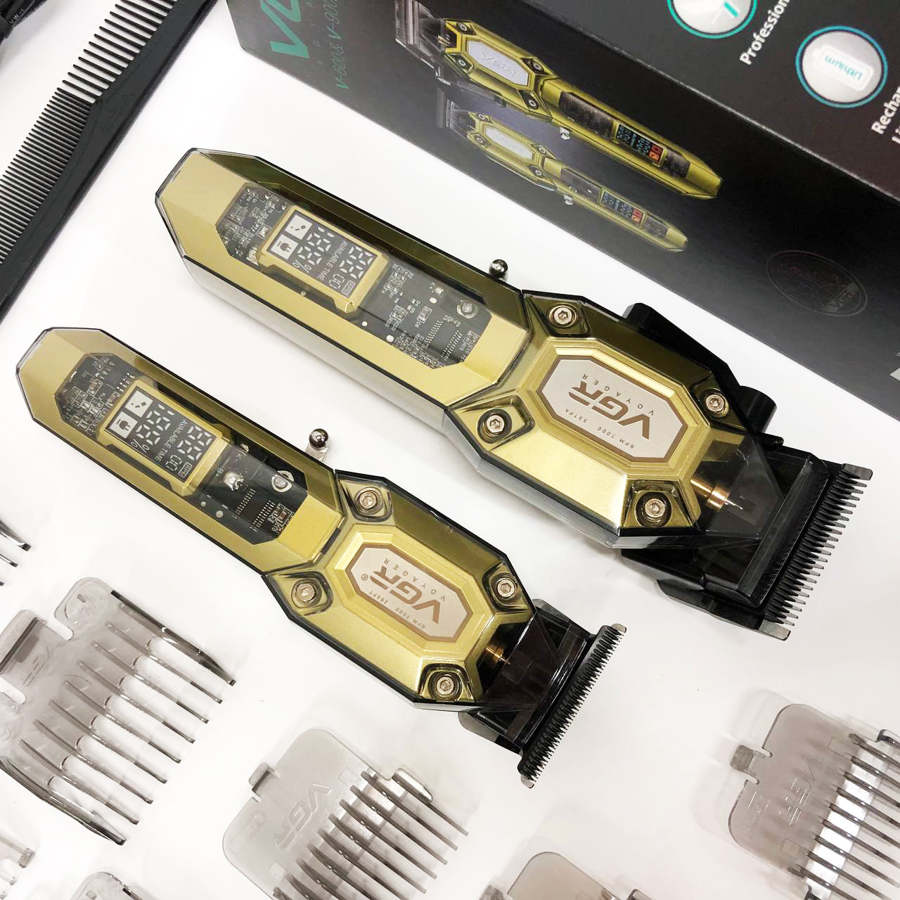 Чоловічий набір для стрижки волосся акумуляторний, Бездротова акумуляторна машинка для стрижки волосся EM-36, фото 1