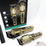 Чоловічий набір для стрижки волосся акумуляторний, Бездротова акумуляторна машинка для стрижки волосся EM-36, фото 2