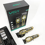 Чоловічий набір для стрижки волосся акумуляторний, Бездротова акумуляторна машинка для стрижки волосся EM-36, фото 3