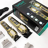 Чоловічий набір для стрижки волосся акумуляторний, Бездротова акумуляторна машинка для стрижки волосся EM-36, фото 7