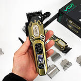 Чоловічий набір для стрижки волосся акумуляторний, Бездротова акумуляторна машинка для стрижки волосся EM-36, фото 9