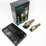 Чоловічий набір для стрижки волосся акумуляторний, Бездротова акумуляторна машинка для стрижки волосся EM-36, фото 10