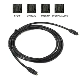 Оптичний аудіокабель Toslink 10 метрів для підключення телевізорів колонок та саундбарів діаметр 2.2 мм