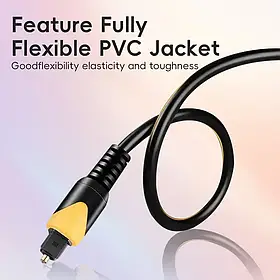 Оптичний аудіо кабель Toslink 3 метри для підключення телевізорів ресіверів колонок та саундбарів OD5.0