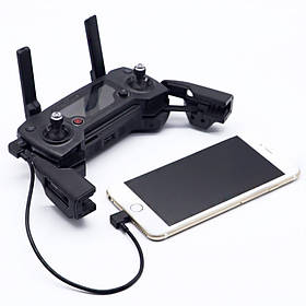 Кабель OTG MicroUSB Lightning 28 см для підключення пульта DJI Spark Mavic Pro Air та iPhone iPad