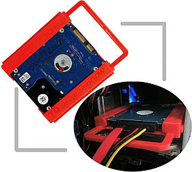 Перехідник для встановлення SSD та HDD 2.5 дюйма у відсік 3.5 дюйма корпусу ПК із ABS пластику максимальна товщина 10 мм