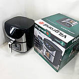 Аерогриль з механічним управлінням ViLgrand VAF6017WDS 1700 Вт 6 л, Аеро-фритюрниця без олії з таймером BX-75, фото 8