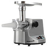 М'ясорубка для подрібнення м'яса і риби ViLgrand V304-SMG 3000 Вт 'ясорубка настільна професійна CX-21, фото 5