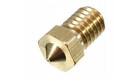 Сопло для 3D-принтера 0.2 мм під філамент 1.75 мм М6 мідне для точного друку 13х7 мм